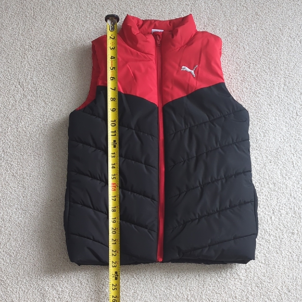 3 For $30. Puma Kids Two-Tone Red and Black Vest - Picture 4 of 9